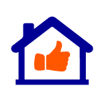 Thumbs up home icon